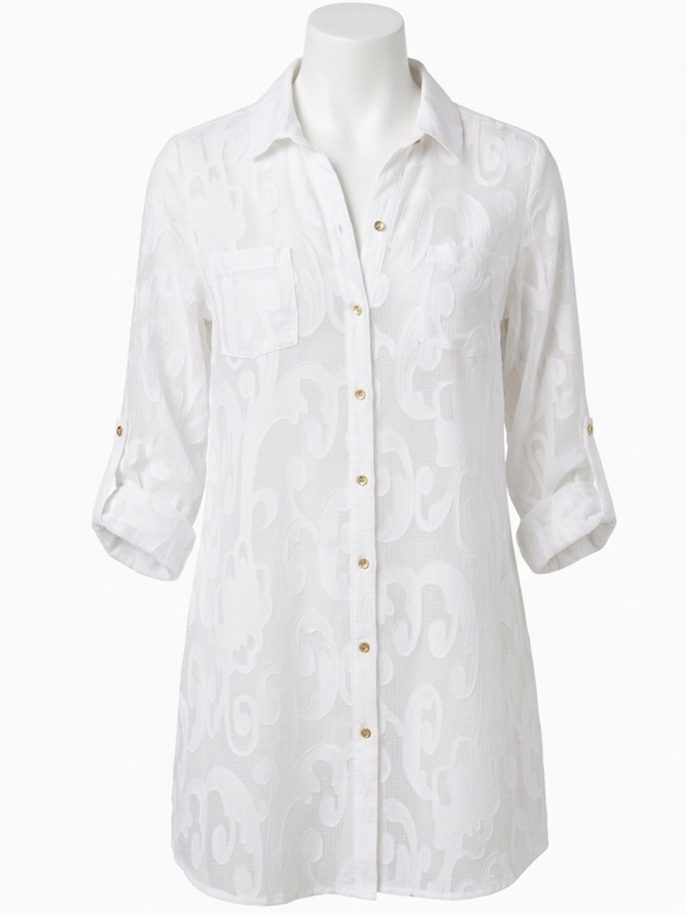 Lilly Pulitzer Natalie Shirtdress Swim Cover-Up in Resort White XS